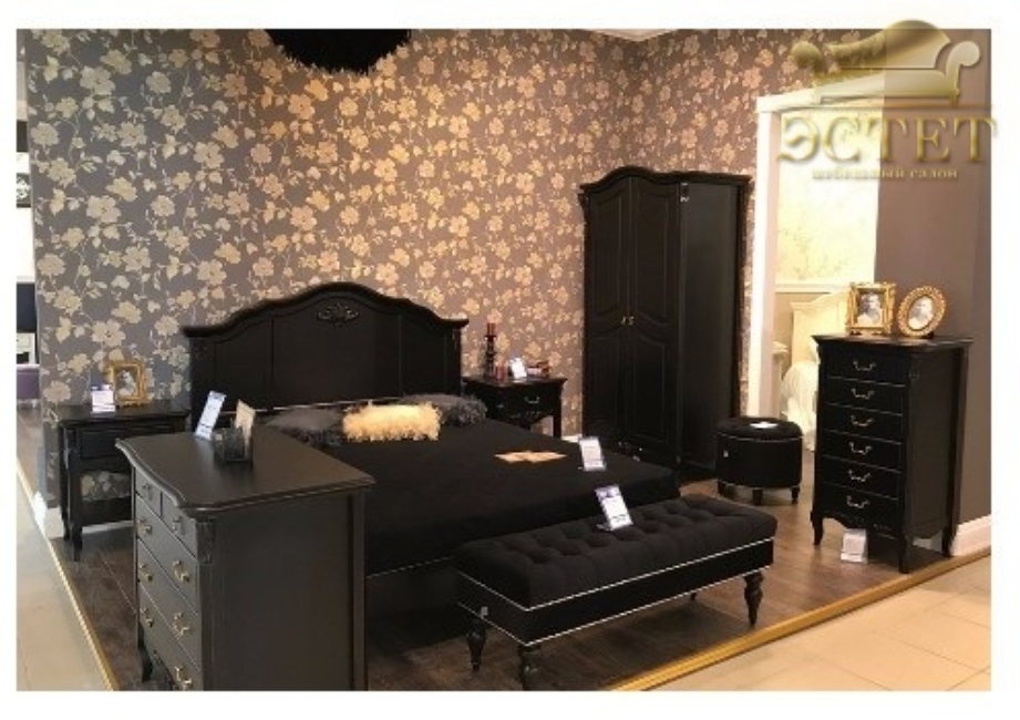 магазин мебели массив спальня черный прованс нокюрн nocturne kreind belestet.ru