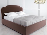 коричневая мягкая кровать с подъемным механизмом kreind k03 belestet.ru