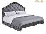 N418g кровать двухспальная французская мебель массив спальня черный прованс ноктюрн nocturne kreind 