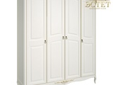 R124g шкаф четырехдверный кантри спальня romantic gold романтик голд массив прованс неоклассика krei