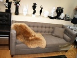 современный диван итальянский дизайн бархатный бежевый диван лофт гарда декор эстет belestet.ru