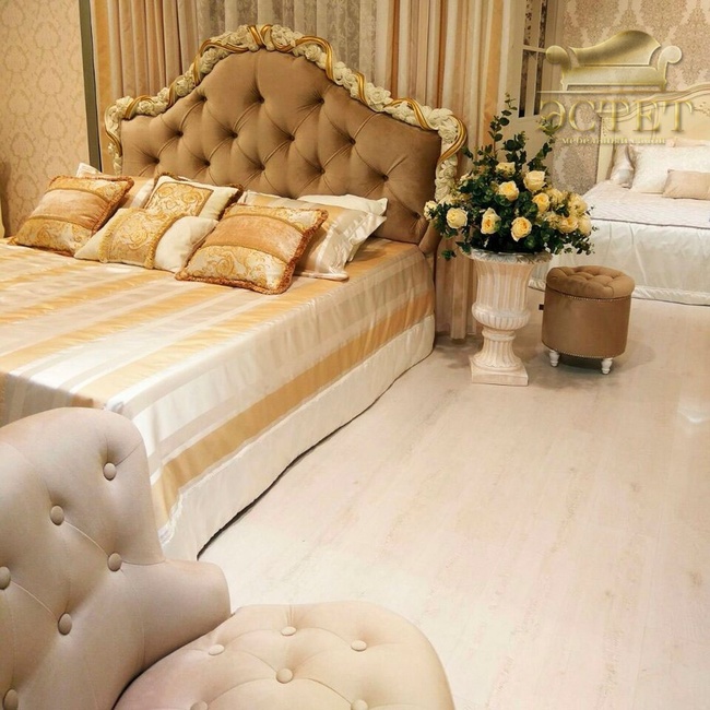кровать рококо барокко золото спальня romantic gold романтик голд массив прованс неоклассика kreind 