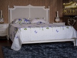 кровать ротанг провиденса french village  французская мебеь спальня прованс кантри белая provence c