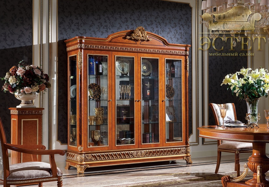 эксклюзивная мебель итальянская элитная гостиная орех монарх массив шинуа эстет belestet.ru