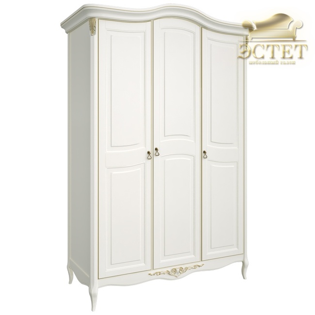 R123g шкаф трехдверный кантри спальня romantic gold романтик голд массив прованс неоклассика kreind 