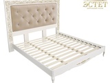 R160g кровать с квадратным изголовьем спальня romantic gold романтик голд массив прованс неоклассика