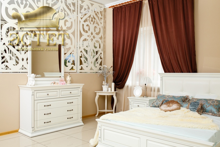 классическа белая спальня александрия комод с зеркалом belestet.ru