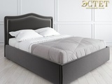 черная мягкая кровать в стиле артдеко ардеко к-01 kreind belestet.ru