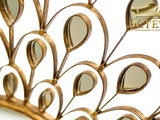итальянский дизайн дизайнерское зеркало золотое круглое гарда декор эстет belestet.ru