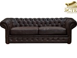 дизайнерская мебель трехместный кожаный диван честр натуральная кожа гарда декор эстет belestet.ru