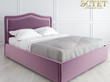 фиолетовая мягкая кровать в стиле артдеко ардеко к-01 kreind belestet.ru