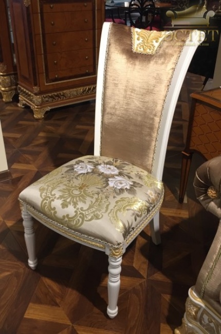 стул империя столовая белая эксклюзвная мебель монарх массив шинуа эсет belestet.ru