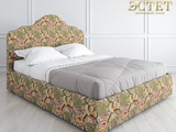 яркие цветы дизайнерская мягкая кровать к04 с подъемным механизмом артдеко ардеко kreind  belestet.r