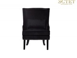 дизайнерское черное велюровое кресло элитная мебель гарда декор эстет belestet.ru