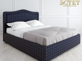 синяя дизайнерская мягкая кровать к-01 английский стиль kreind belestet.ru
