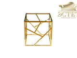 стеклянный стол стол золотой дизайнерский артдеко ардеко эстет гарда декор belestet.ru