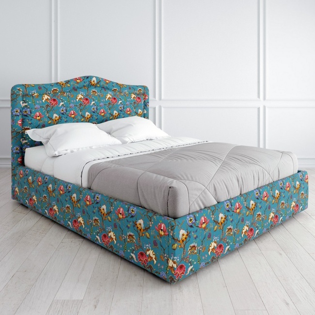 кровать прованс голубая синяя в цветочек кровать в стиле прованс белая дизайнерская мягкая кровать к