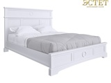 E160W кровать белая спальня массив бука артдеко ардеко kreind belestet.ru