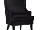 кресло артдеко ардеко дизайнерское черное велюровое кресло элитная мебель гарда декор эстет belestet