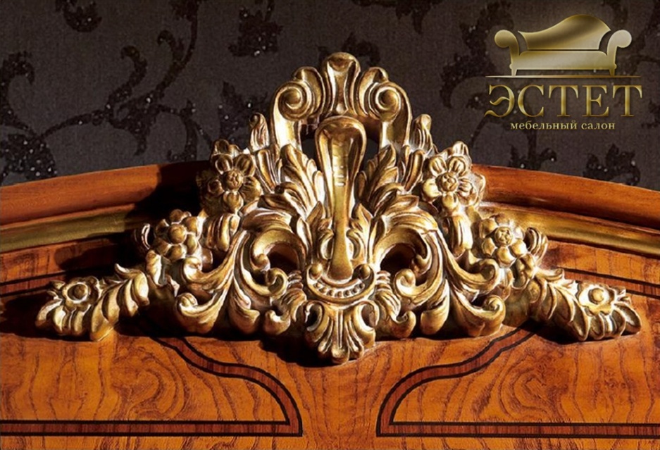 резьба итальянская мебель барокко ампир рококо эксклюзивная спальня монарх китай monarch шиинуа эсте