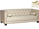 светло-бежевый диван дизайнерская мебель диван с валиками гарда декор эстет belestet.ru