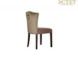 мягкий стул ардеко артдеко дизайнерский стул с кольцом велюровый бежевый гарда декор эстет belestet.