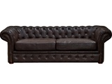 трехместный кожаный диван