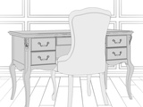 Кабинетный стол пристенный (Изображение 3)