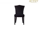 мягкий стул артдеко ардеко дизайнерский стул с кольцом велюровый черный гарда декор эстет belestet.r