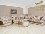 комлект мягкой мебели диван угловой крессло пуф милана групп belestet.ru