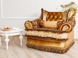 кресло рококо барокко классика комлект мягкой мебели диван угловой крессло пуф милана групп belestet