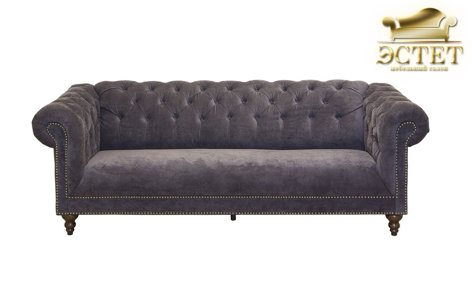 Дизайнерский велюровый диван PJS05503-PJ843 (Честер) - Мебельный салон«Эстет» мебель Белгород