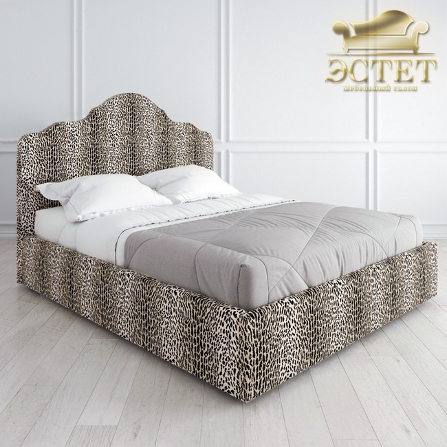 леопардовая дизайнерская мягкая кровать к04 артдеко ардеко kreind  belestet.ru