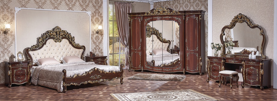 Набор мебели для спальни «Венеция» (тёмный орех)