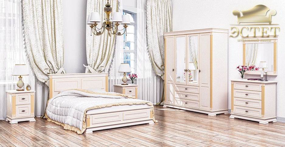 спальный гарнитур афина классическая мебель белорусская