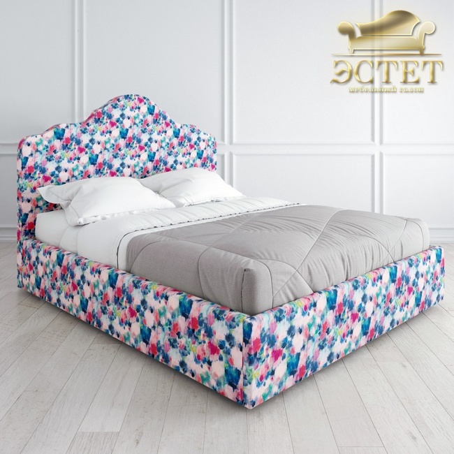 цветная дизайнерская мягкая кровать к04 артдеко ардеко kreind  belestet.ru