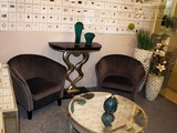 итальянская мебель ардеко артдеко дизвйнерское кресло низкое серое  гарда декор эстет belestet.ru