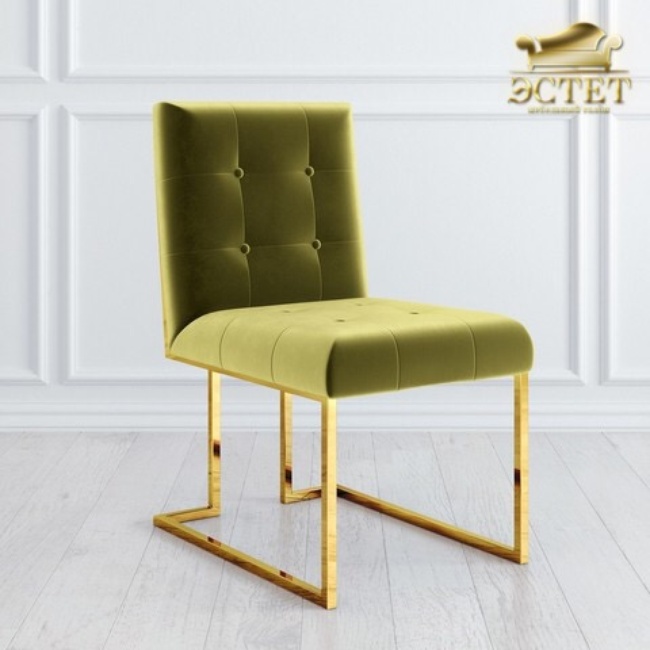 стул на металлическом каркасе итальянский дизайн артдеко ардеко элитная мебель эстет