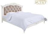 R318 кровать с мягким изголовьем спальня romantic  романтик прованс кантри kreind массив элитная меб